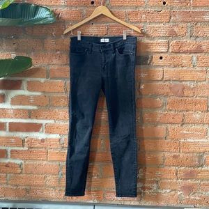 Madewell 29 black wash skinny jean